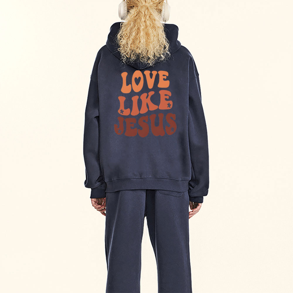 Love Like Jesus Christian Fleece Hoodie Set