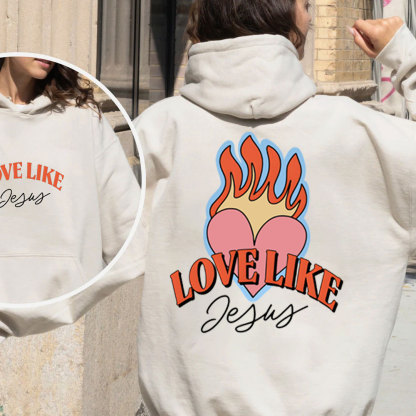 Love Like Jesus Christian Fleece Hoodie Set