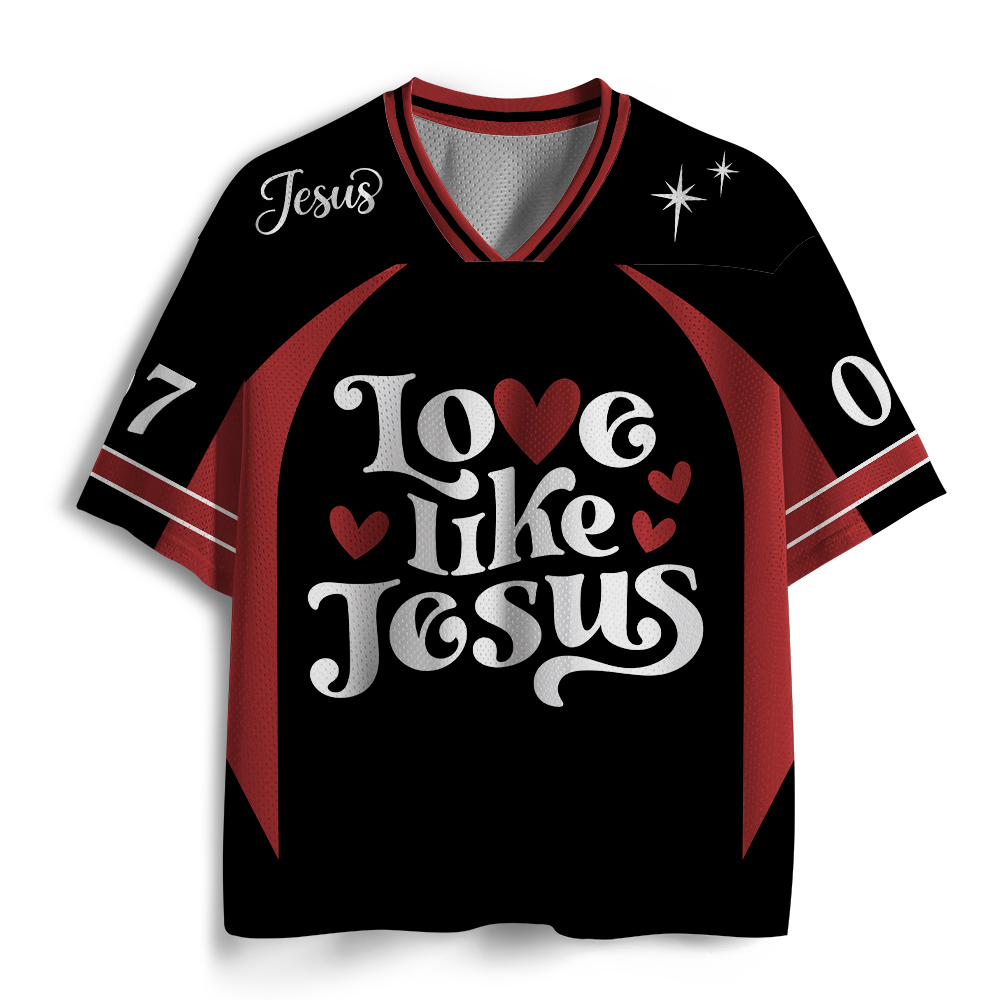 Love Like Jesus Christian Mesh Jersey