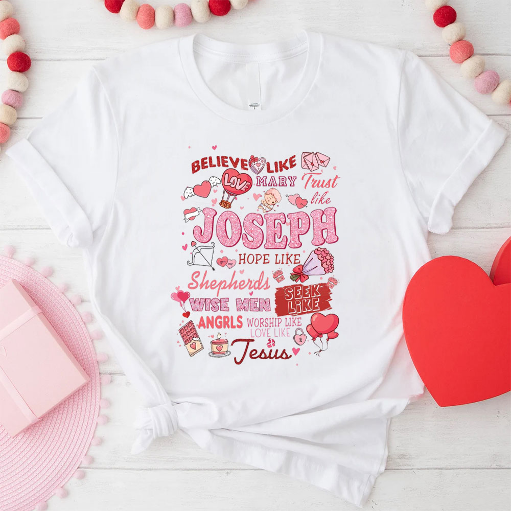 Love Like Jesus Christian Glitter T-Shirt