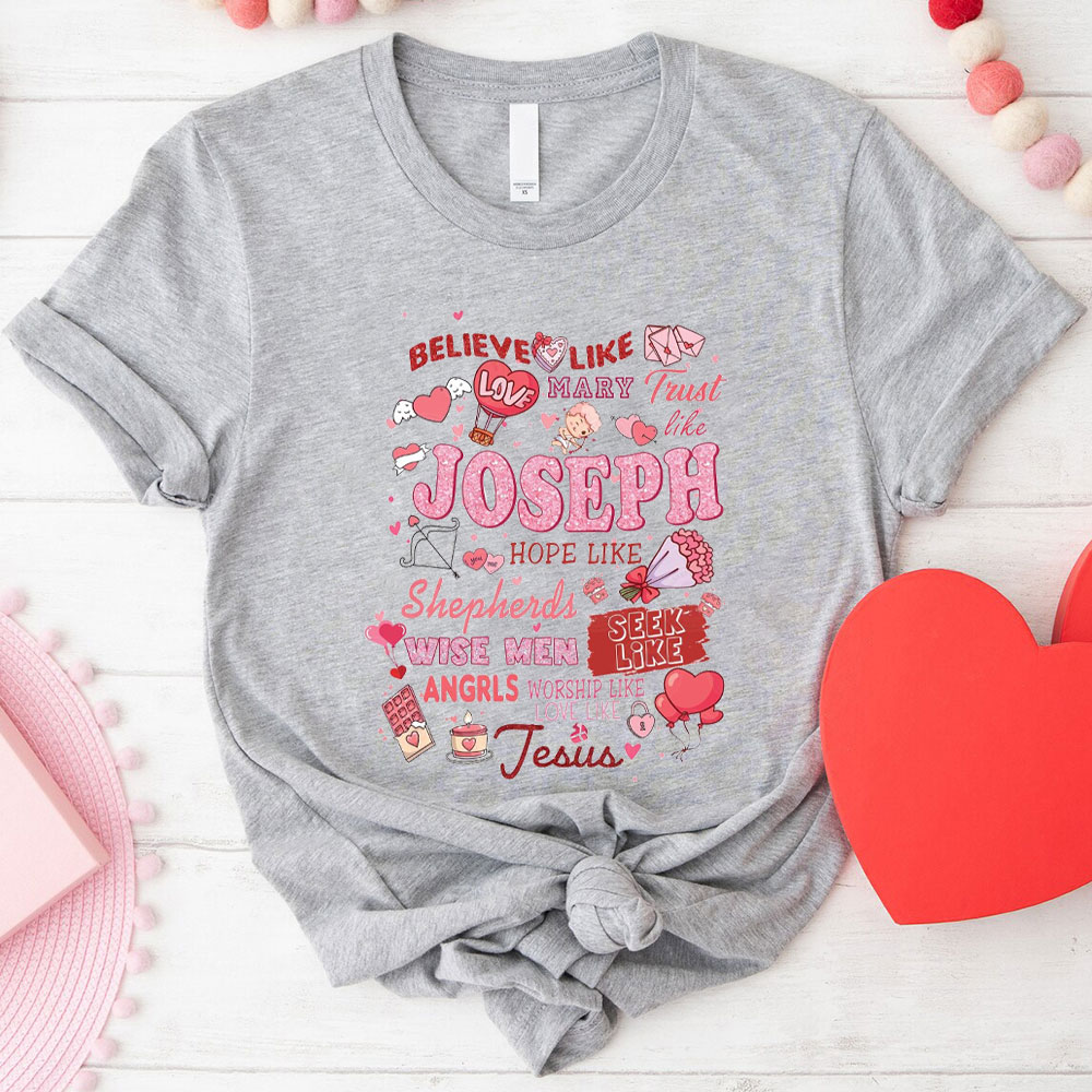 Love Like Jesus Christian Glitter T-Shirt