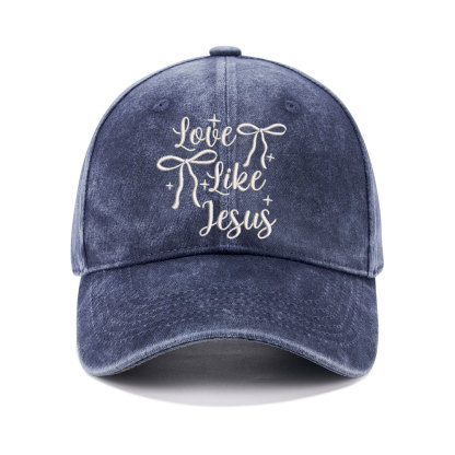 Love Like Jesus Christian Washed Hat