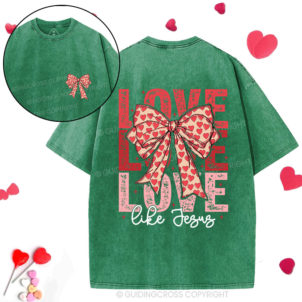 Love Like Jesus Christian Washed T-Shirt