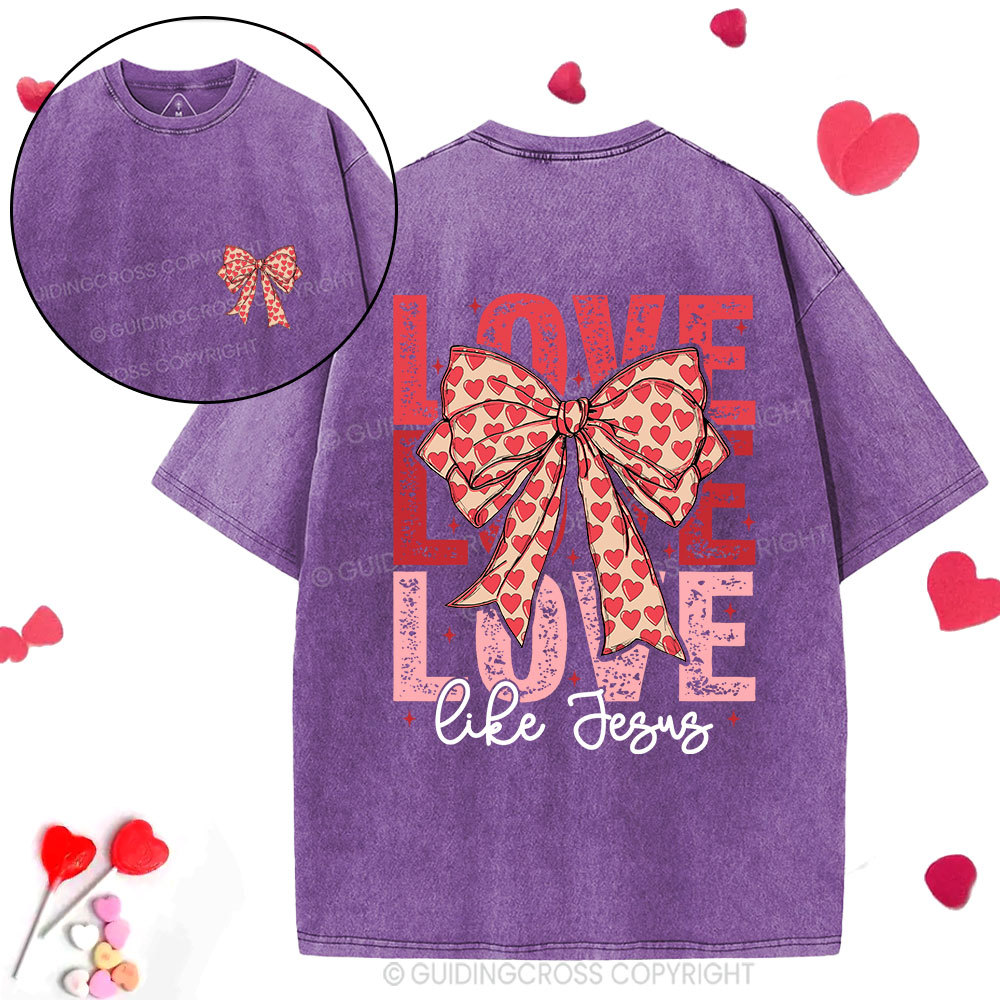 Love Like Jesus Christian Washed T-Shirt