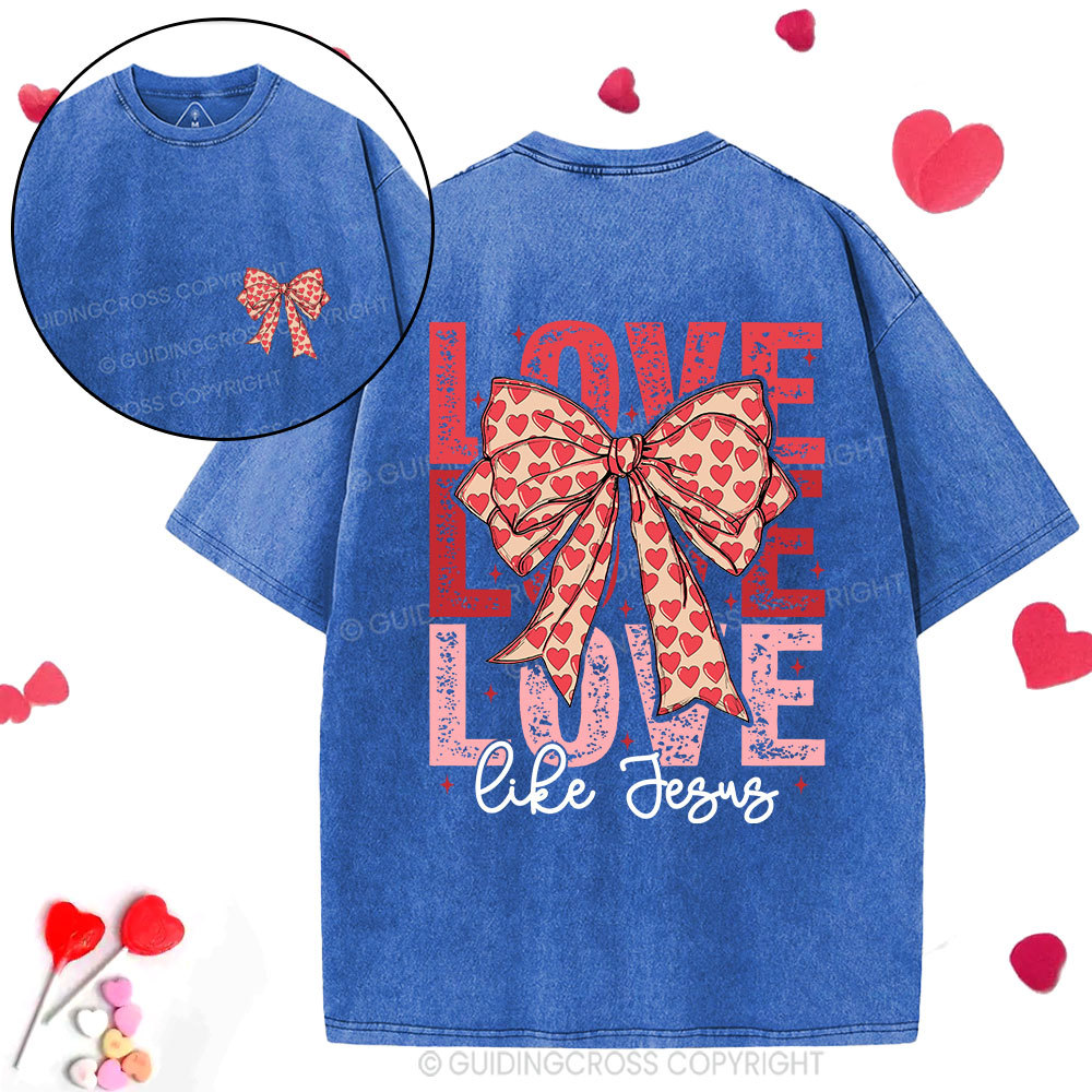 Love Like Jesus Christian Washed T-Shirt