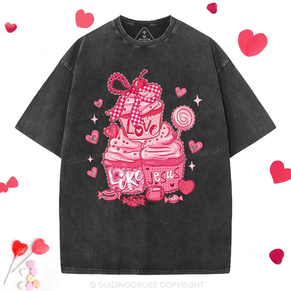 Love Like Jesus Christian Washed T-Shirt