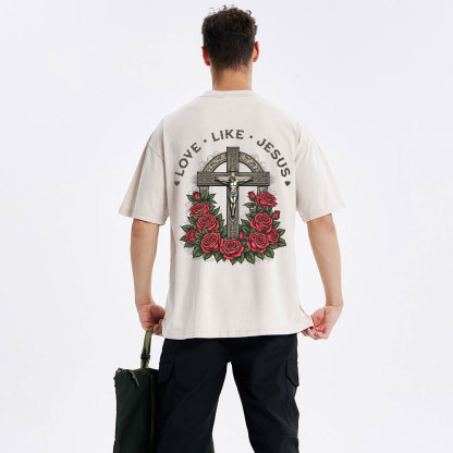 Love Like Jesus Christian Washed T-Shirt