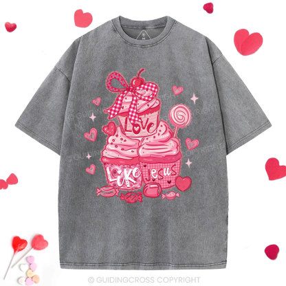 Love Like Jesus Christian Washed T-Shirt