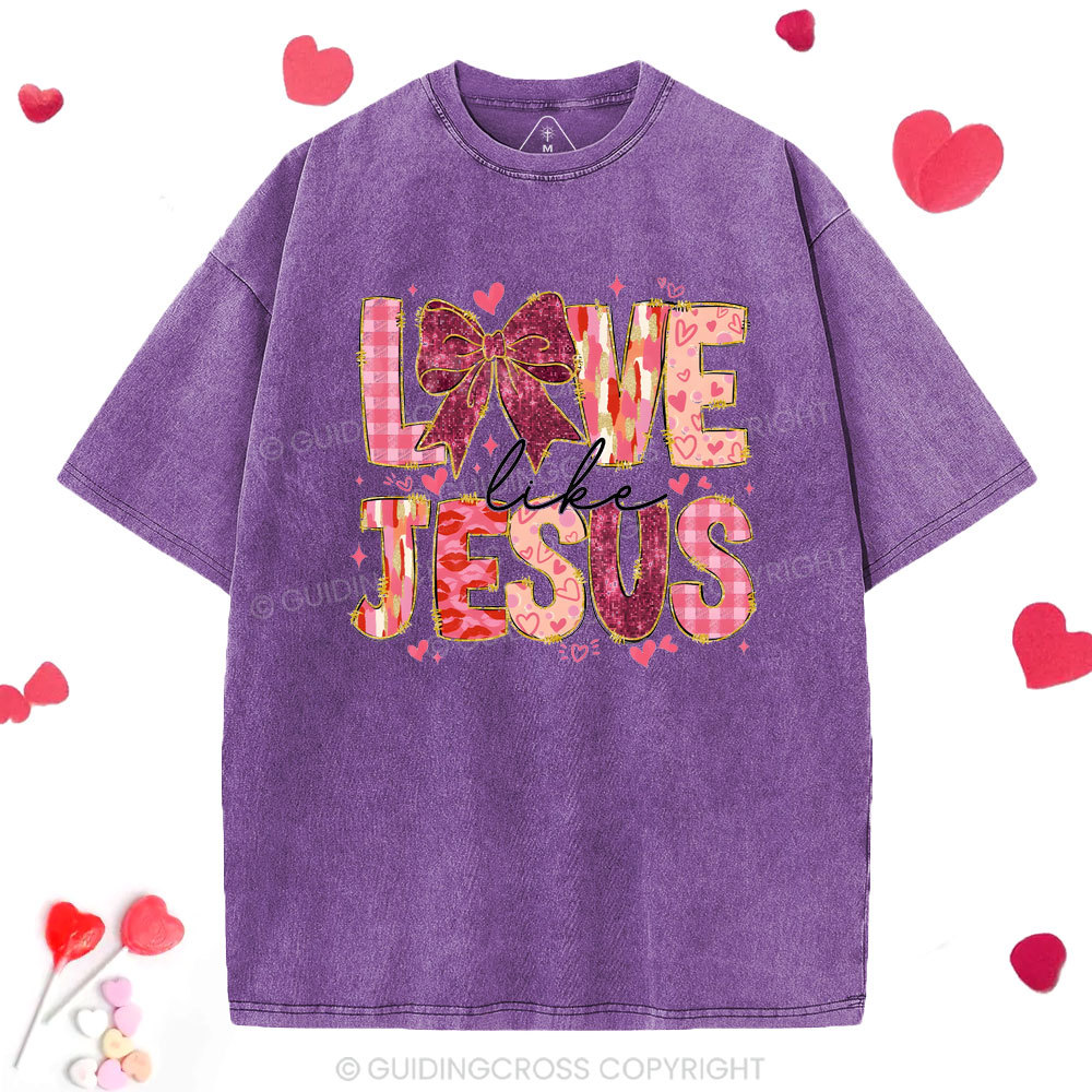 Love Like Jesus Christian Washed T-Shirt