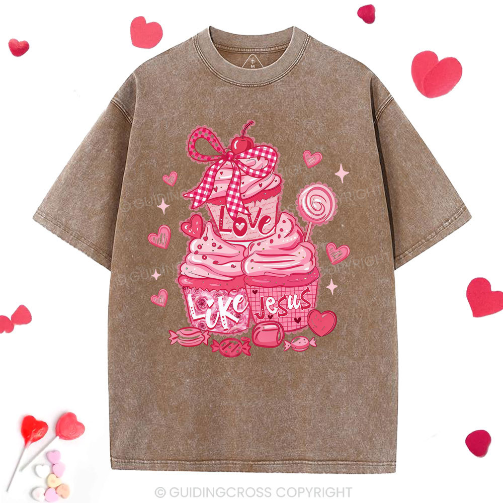 Love Like Jesus Christian Washed T-Shirt