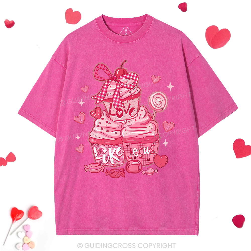 Love Like Jesus Christian Washed T-Shirt