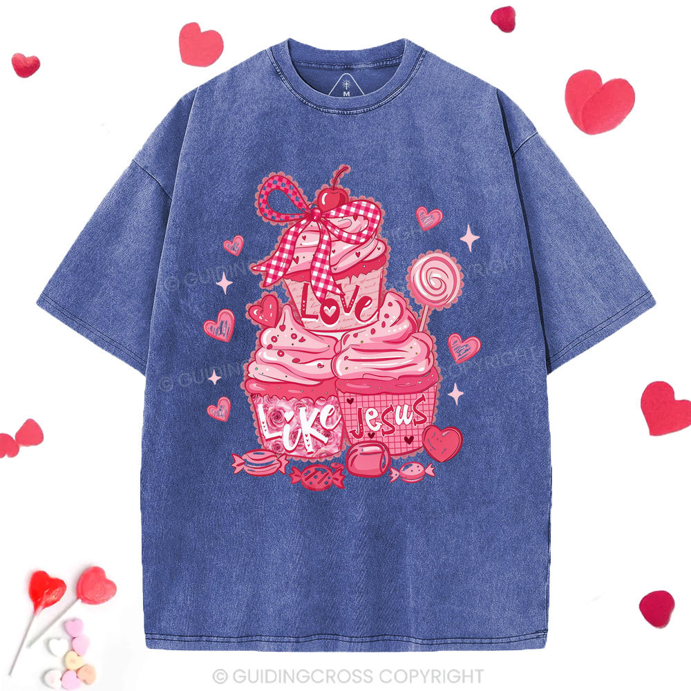 Love Like Jesus Christian Washed T-Shirt