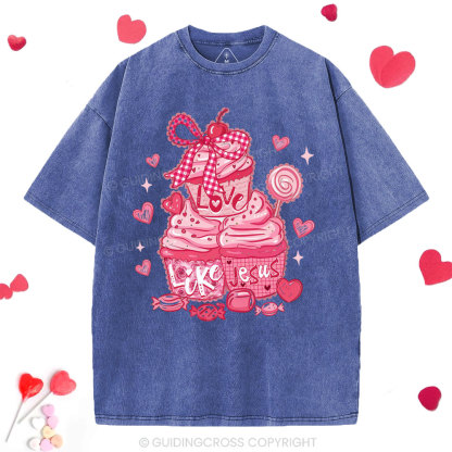 Love Like Jesus Christian Washed T-Shirt