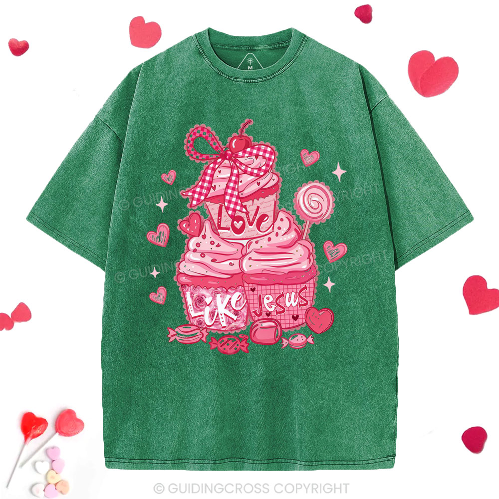 Love Like Jesus Christian Washed T-Shirt