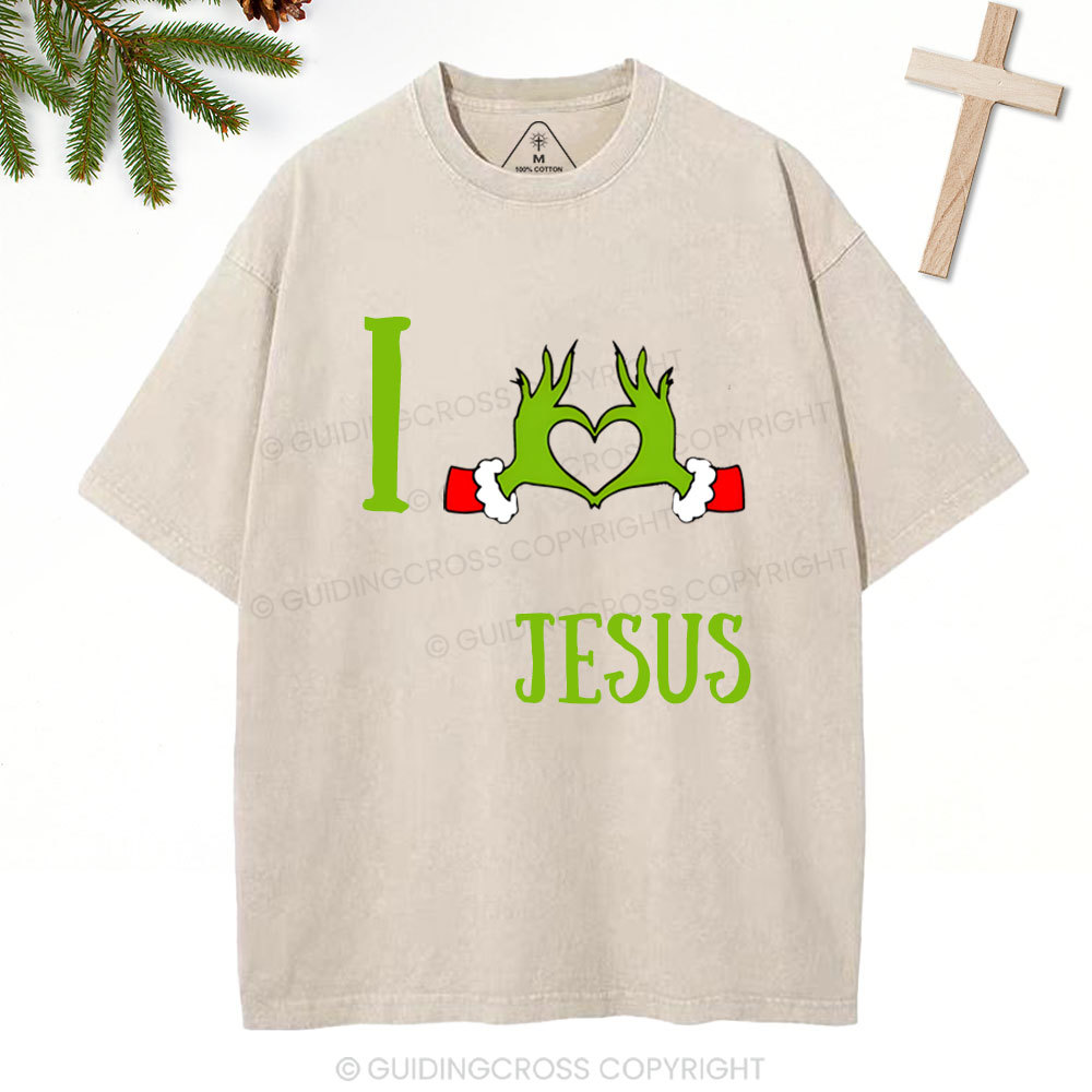 Love Like Jesus Christian Washed T-Shirt