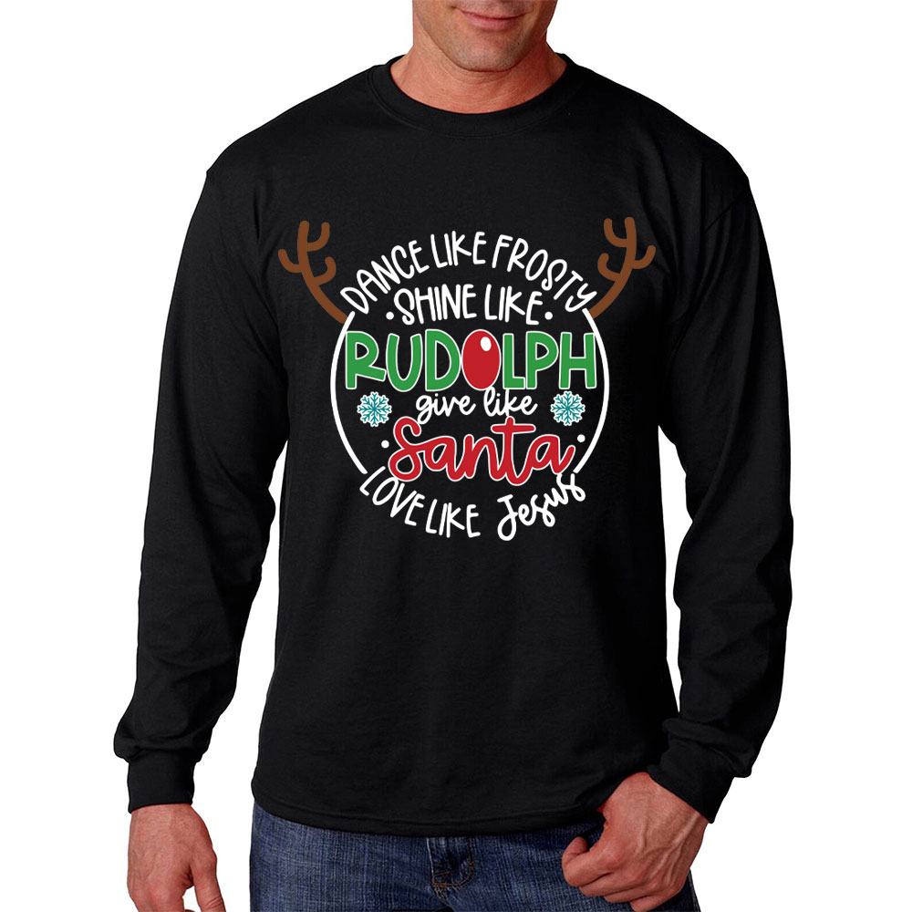 Love Like Jesus Christmas Christian Long Sleeve T-Shirt