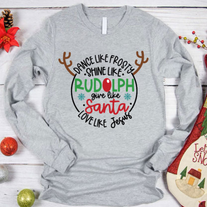 Love Like Jesus Christmas Christian Long Sleeve T-Shirt