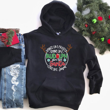 Love Like Jesus Christmas Hoodie