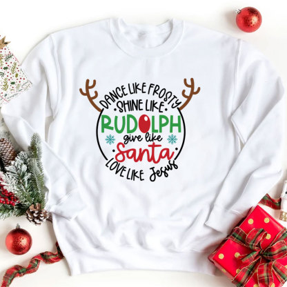 Love Like Jesus Christmas Sweatshirt