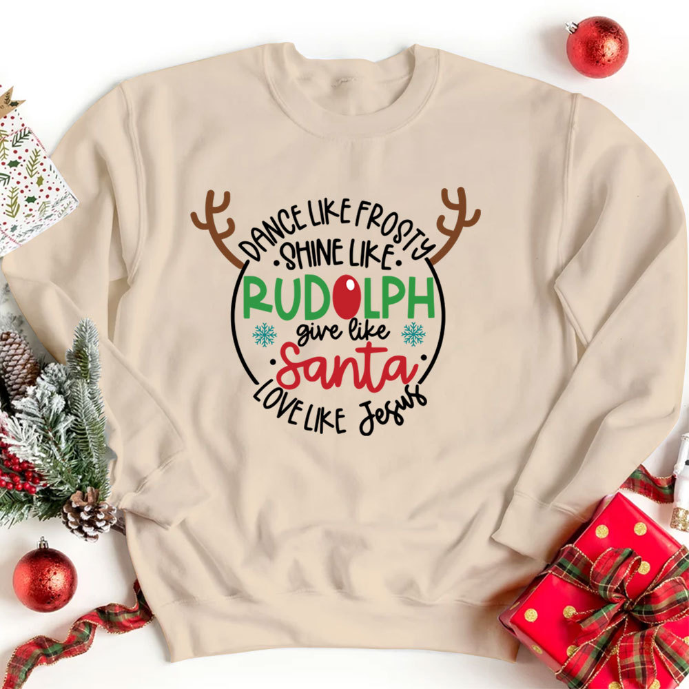 Love Like Jesus Christmas Sweatshirt