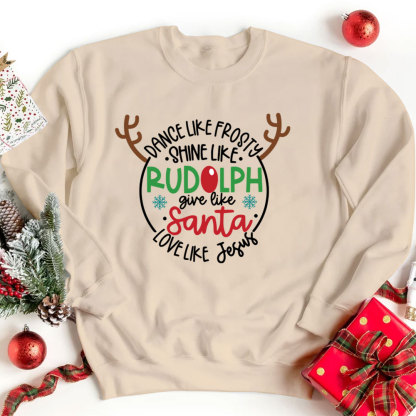 Love Like Jesus Christmas Sweatshirt