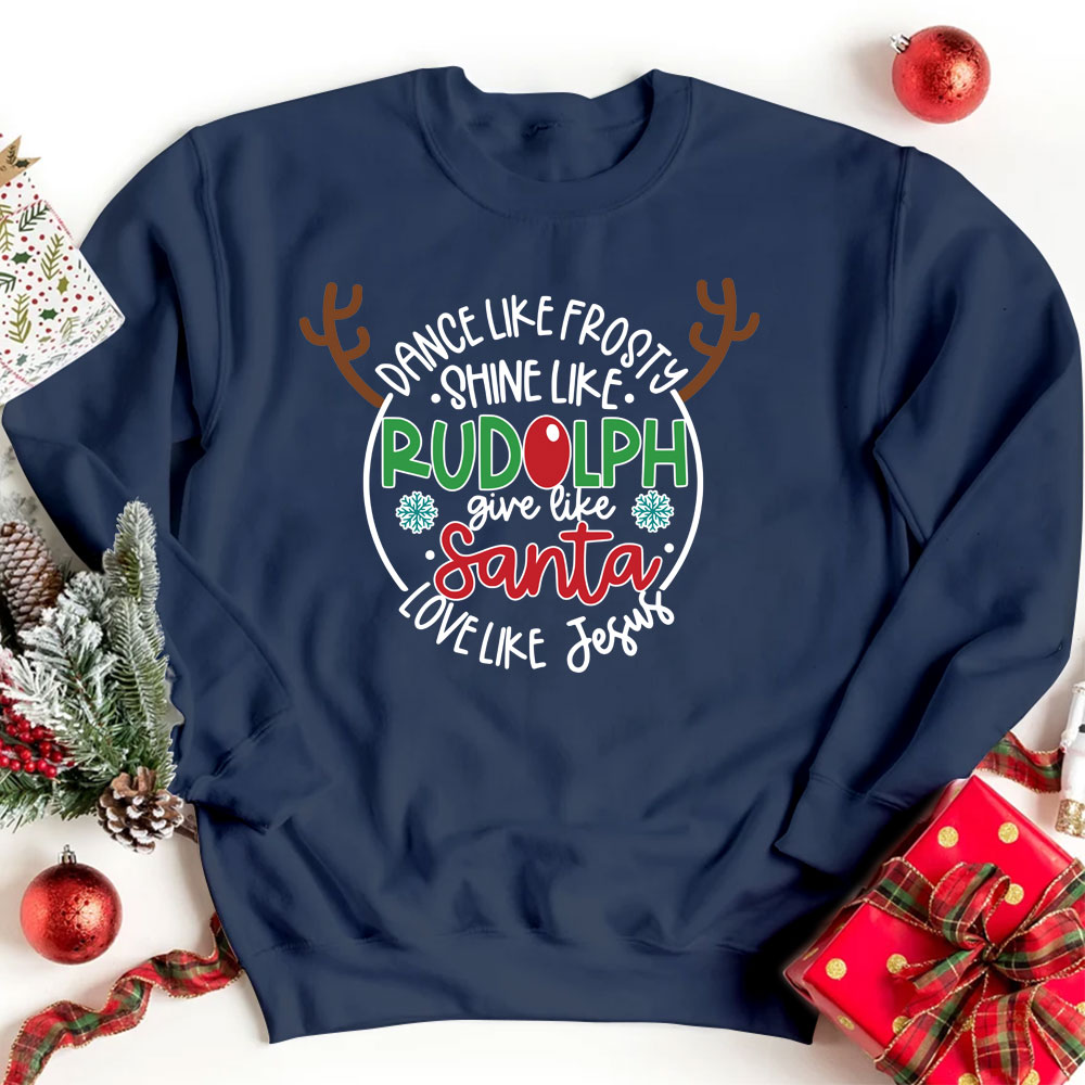 Love Like Jesus Christmas Sweatshirt