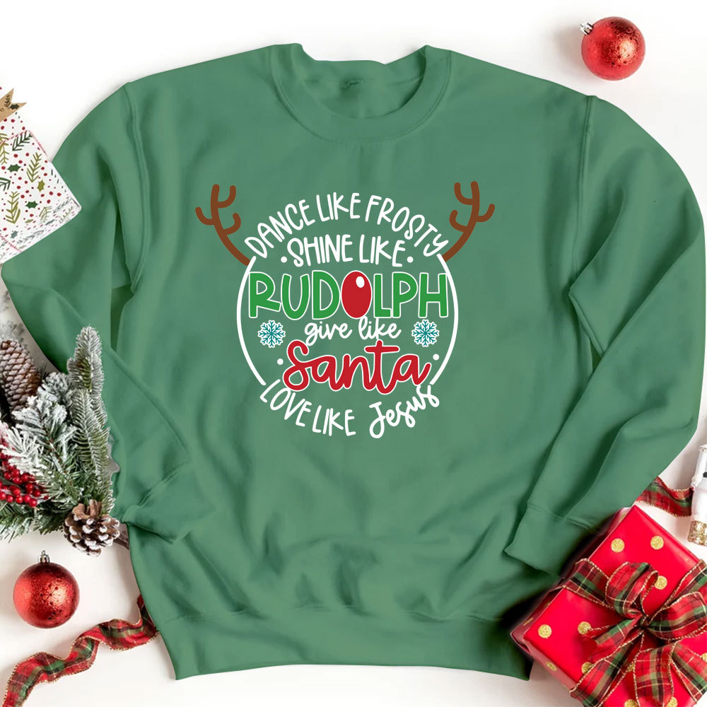 Love Like Jesus Christmas Sweatshirt