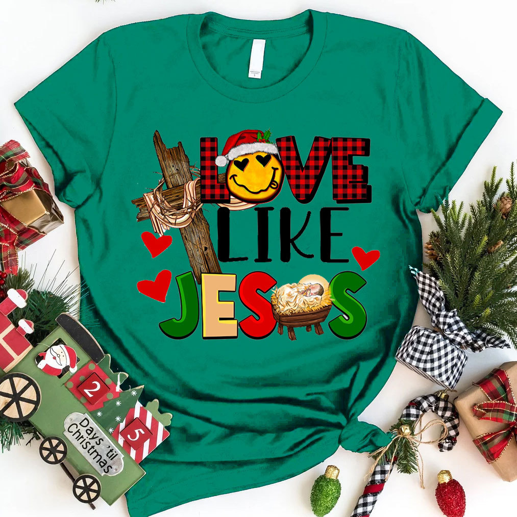 Love Like Jesus Christmas T-Shirt