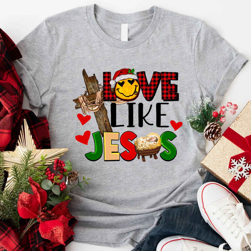 Love Like Jesus Christmas T-Shirt
