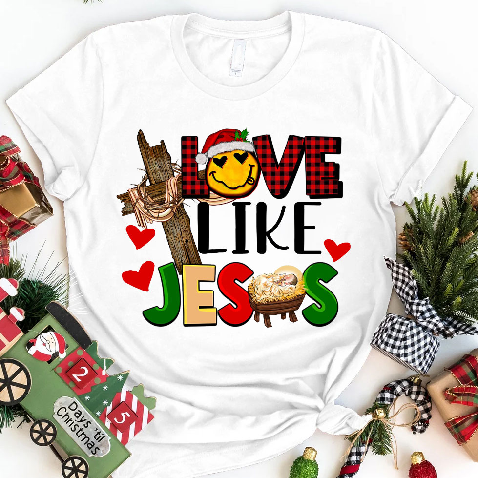 Love Like Jesus Christmas T-Shirt