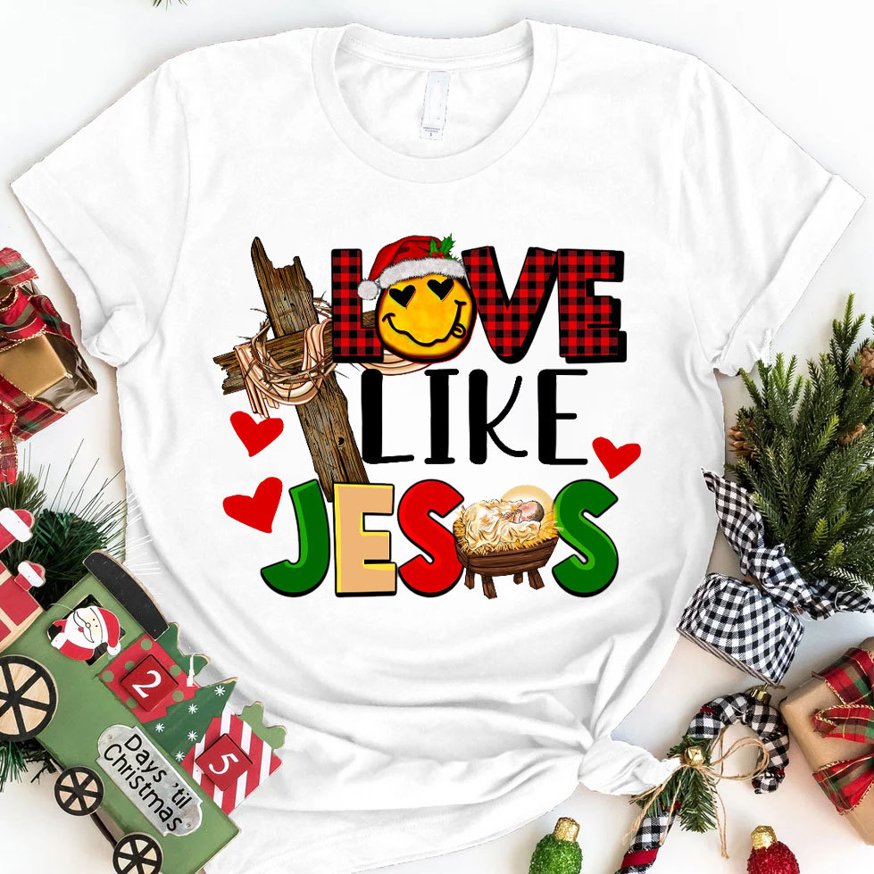Love Like Jesus Christmas T-Shirt