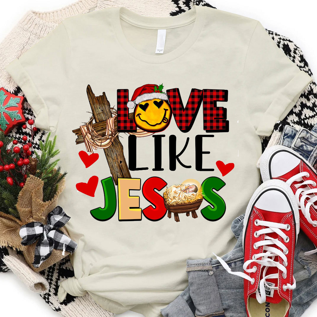 Love Like Jesus Christmas T-Shirt