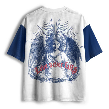 Love Never Fails Christian Mesh Jersey