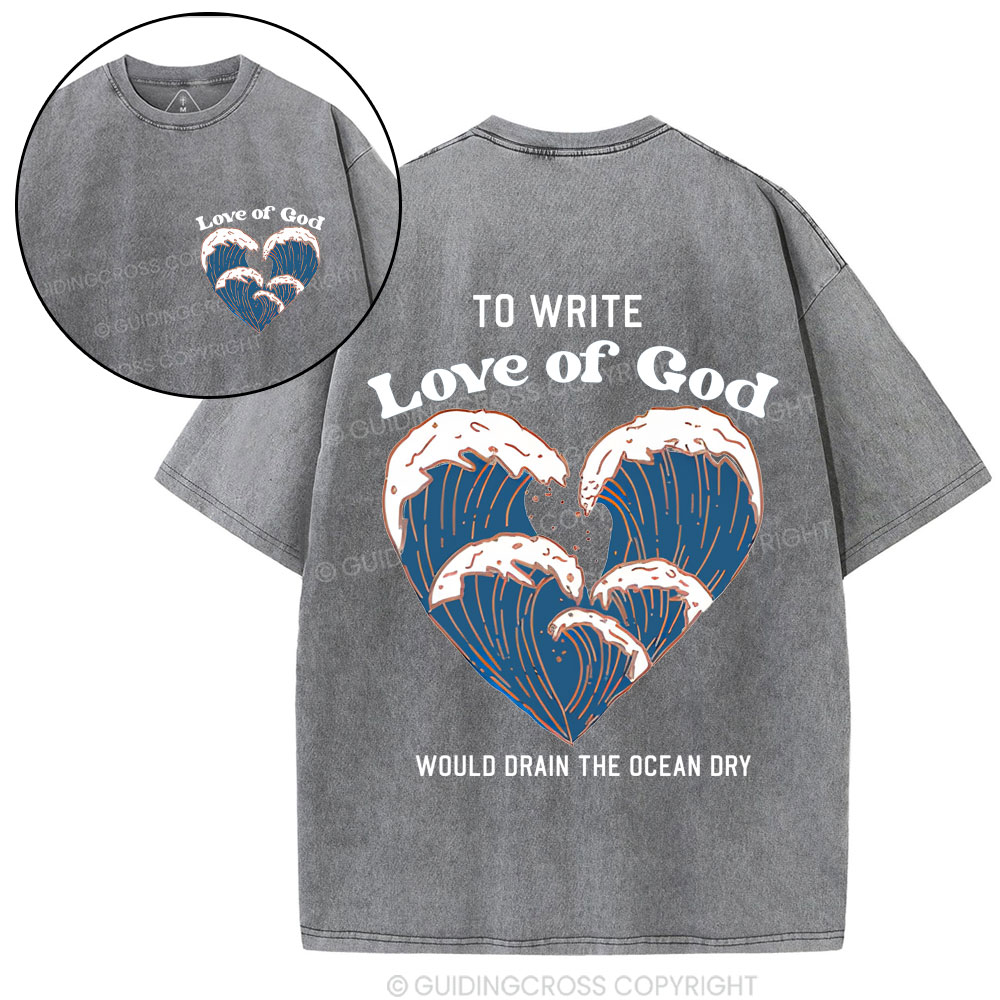 Love Of God Christian Washed T-Shirt
