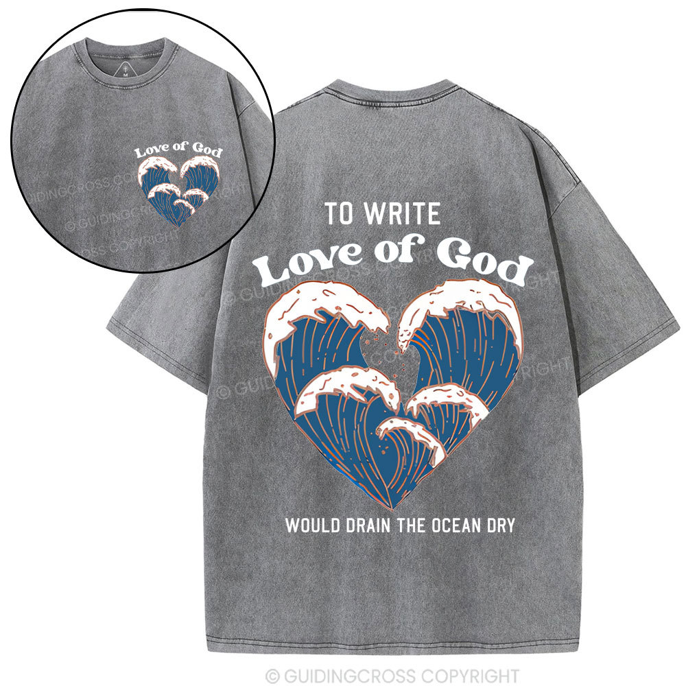 Love Of God Christian Washed T-Shirt