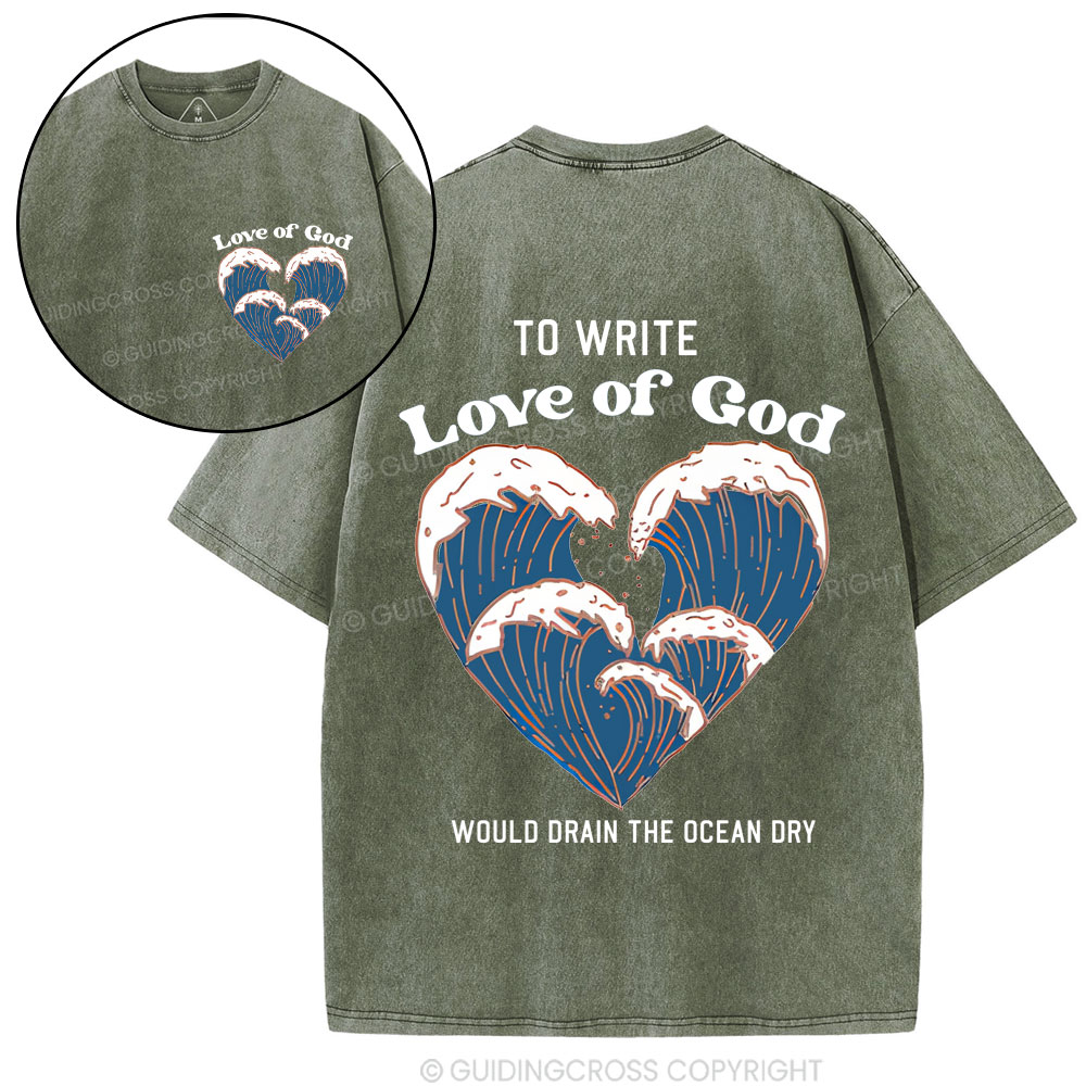Love Of God Christian Washed T-Shirt