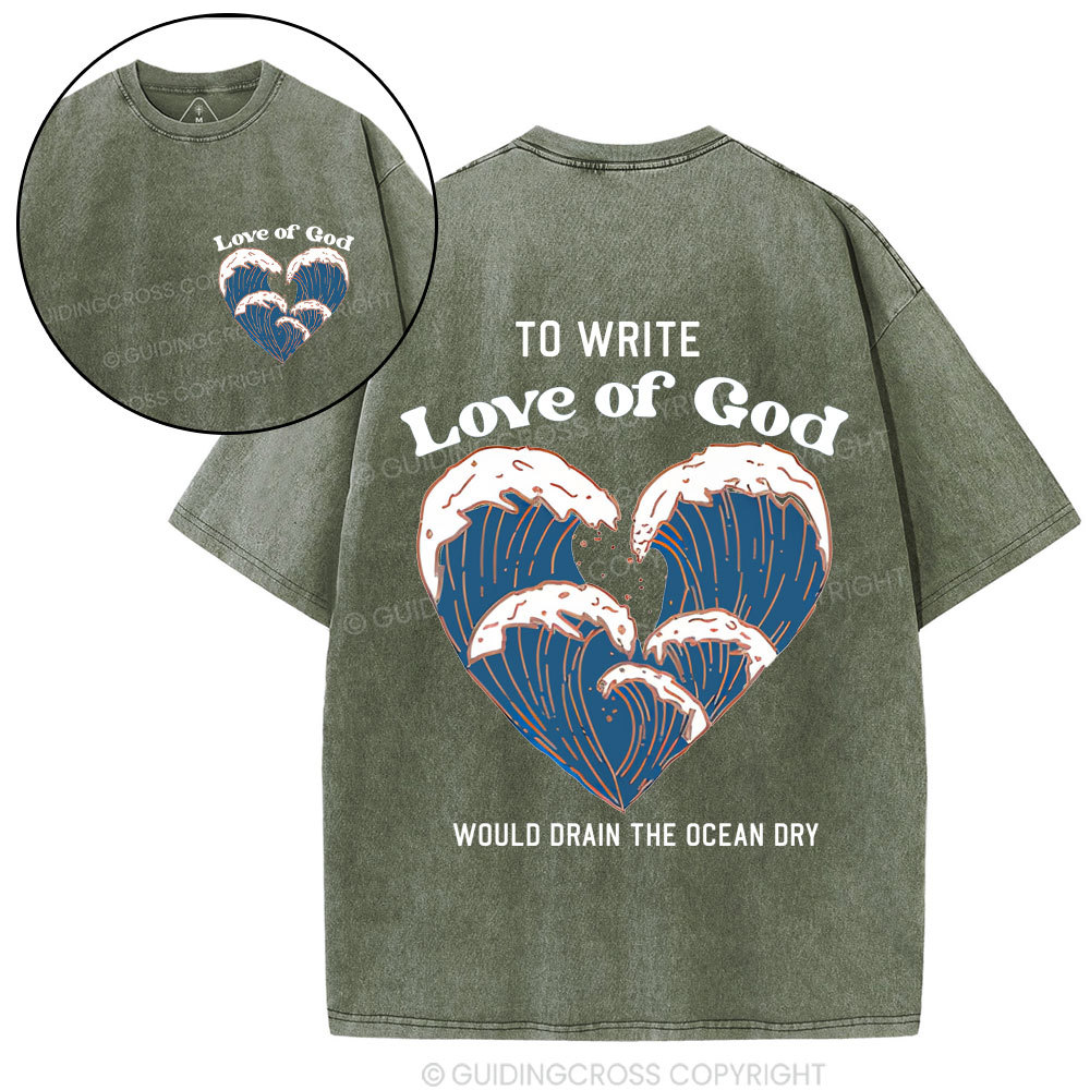 Love Of God Christian Washed T-Shirt