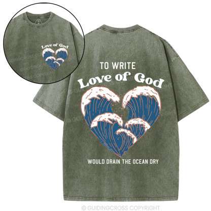 Love Of God Christian Washed T-Shirt