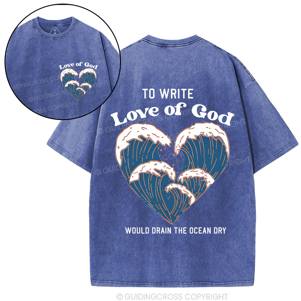 Love Of God Christian Washed T-Shirt