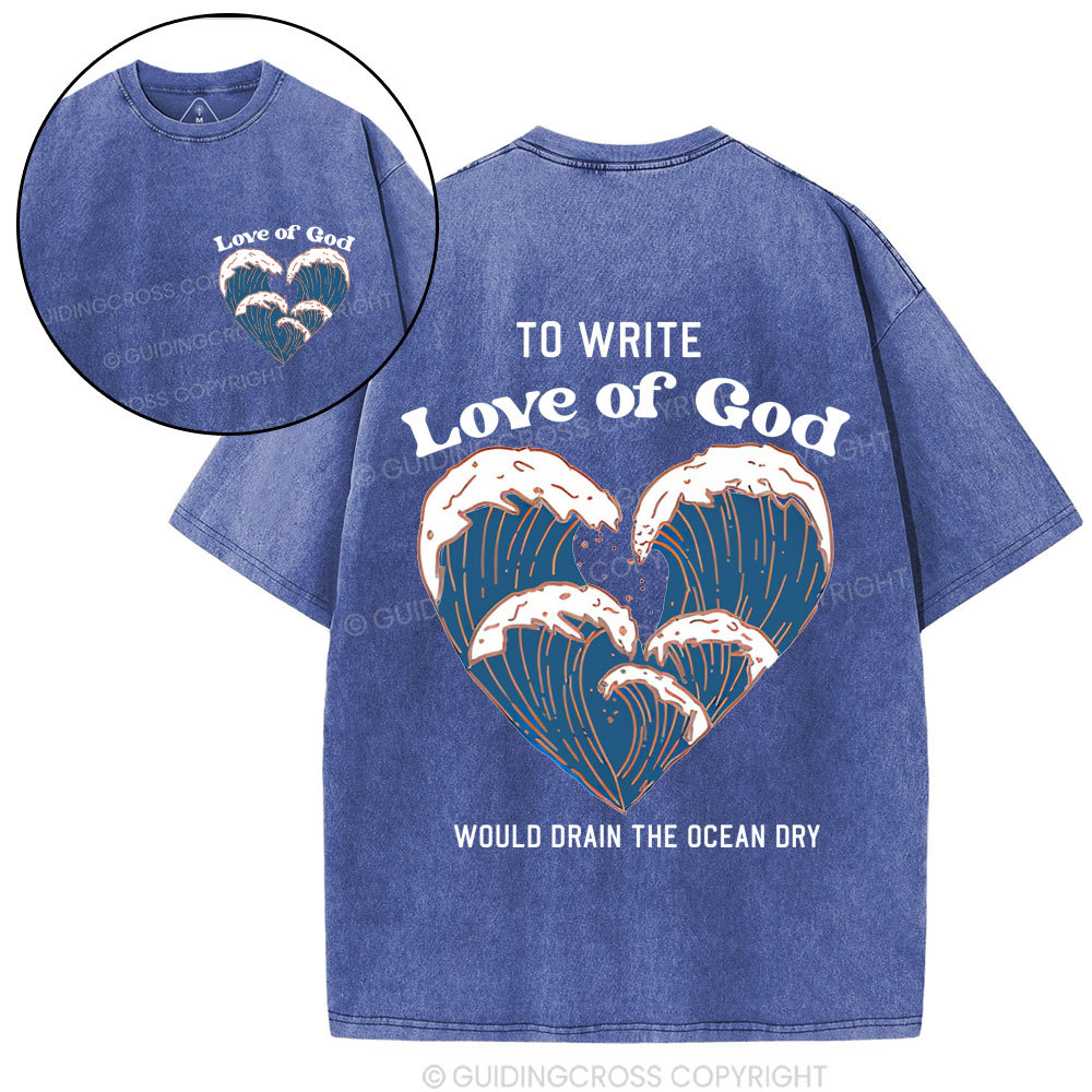 Love Of God Christian Washed T-Shirt