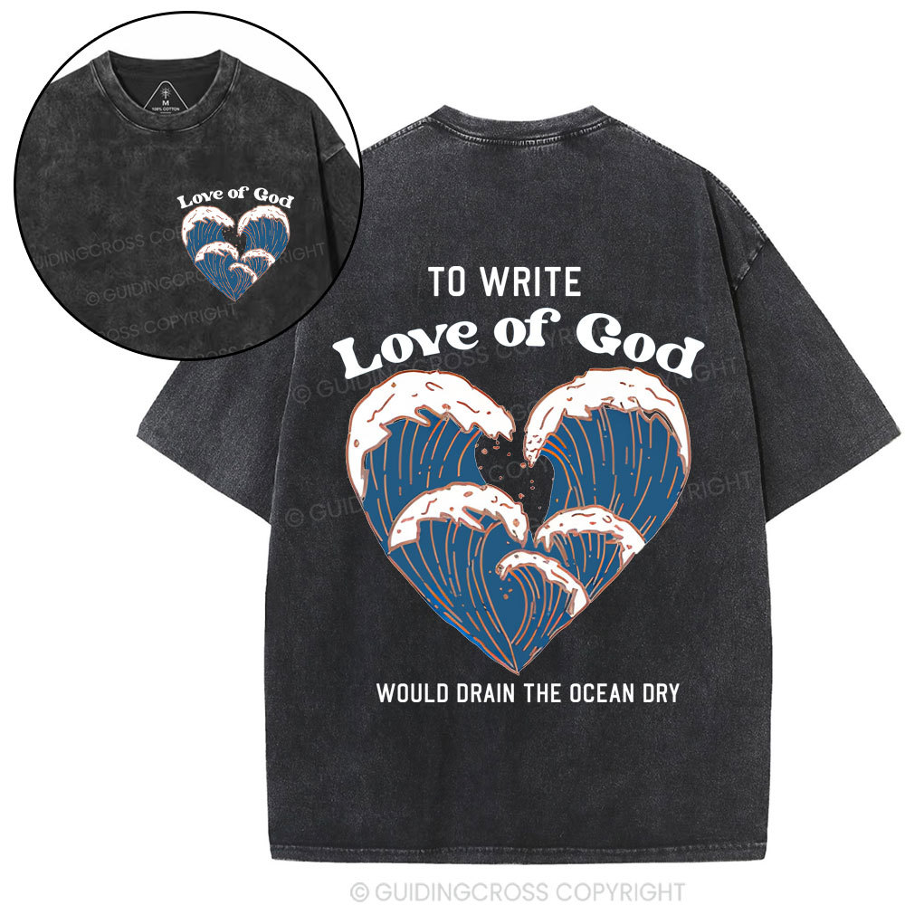 Love Of God Christian Washed T-Shirt