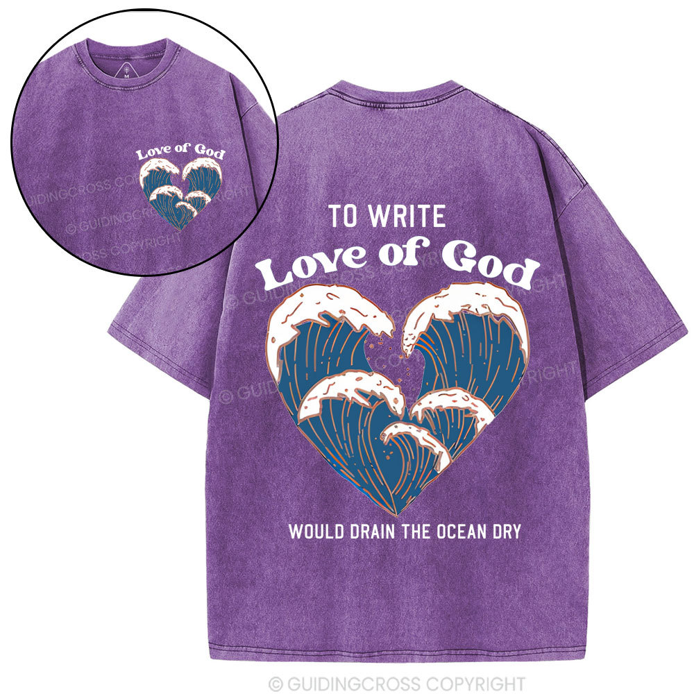 Love Of God Christian Washed T-Shirt