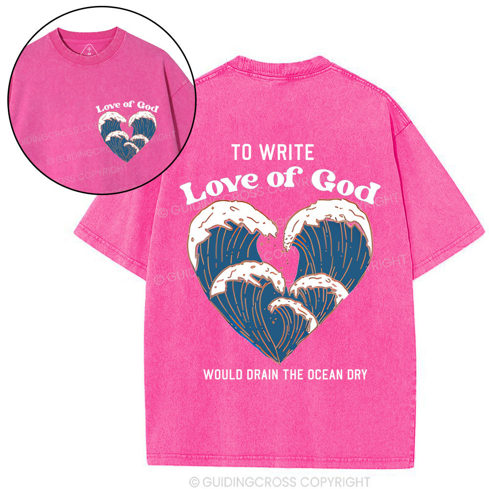 Love Of God Christian Washed T-Shirt