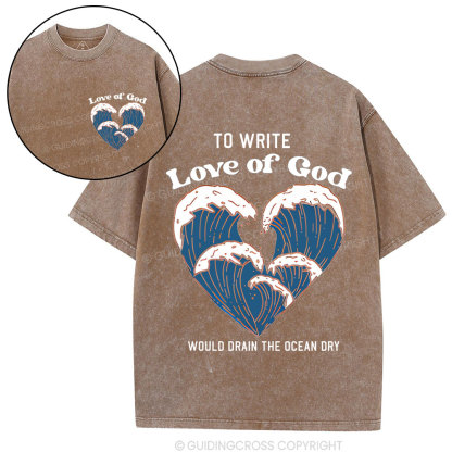 Love Of God Christian Washed T-Shirt