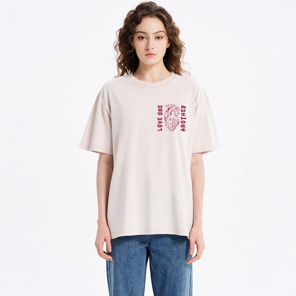 Love One Another Christian Washed T-Shirt