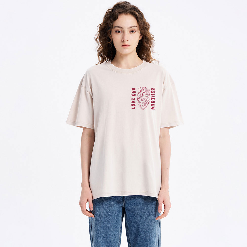 Love One Another Christian Washed T-Shirt