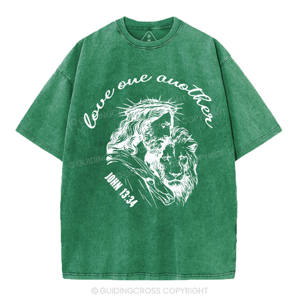 Love One Another Christian Washed T-Shirt