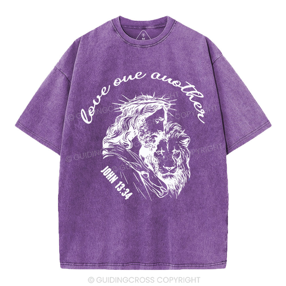 Love One Another Christian Washed T-Shirt