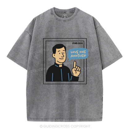 Love One Another Christian Washed T-Shirt