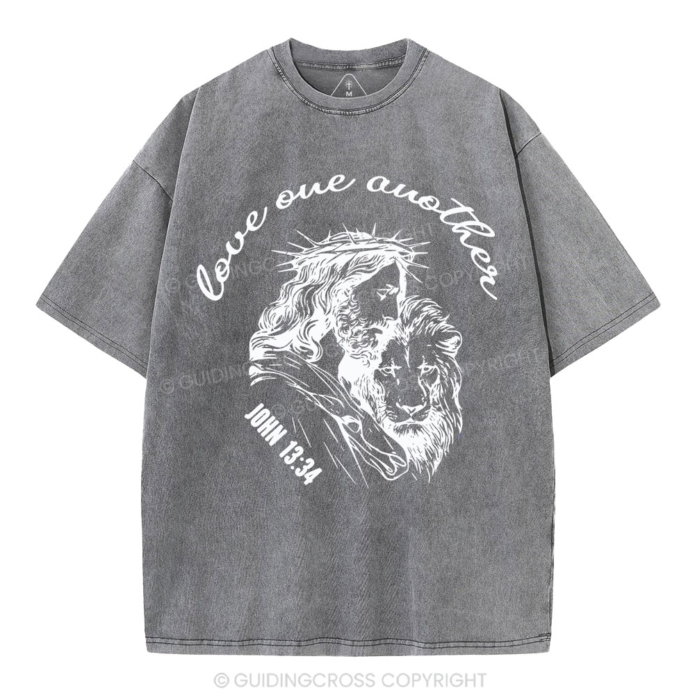 Love One Another Christian Washed T-Shirt
